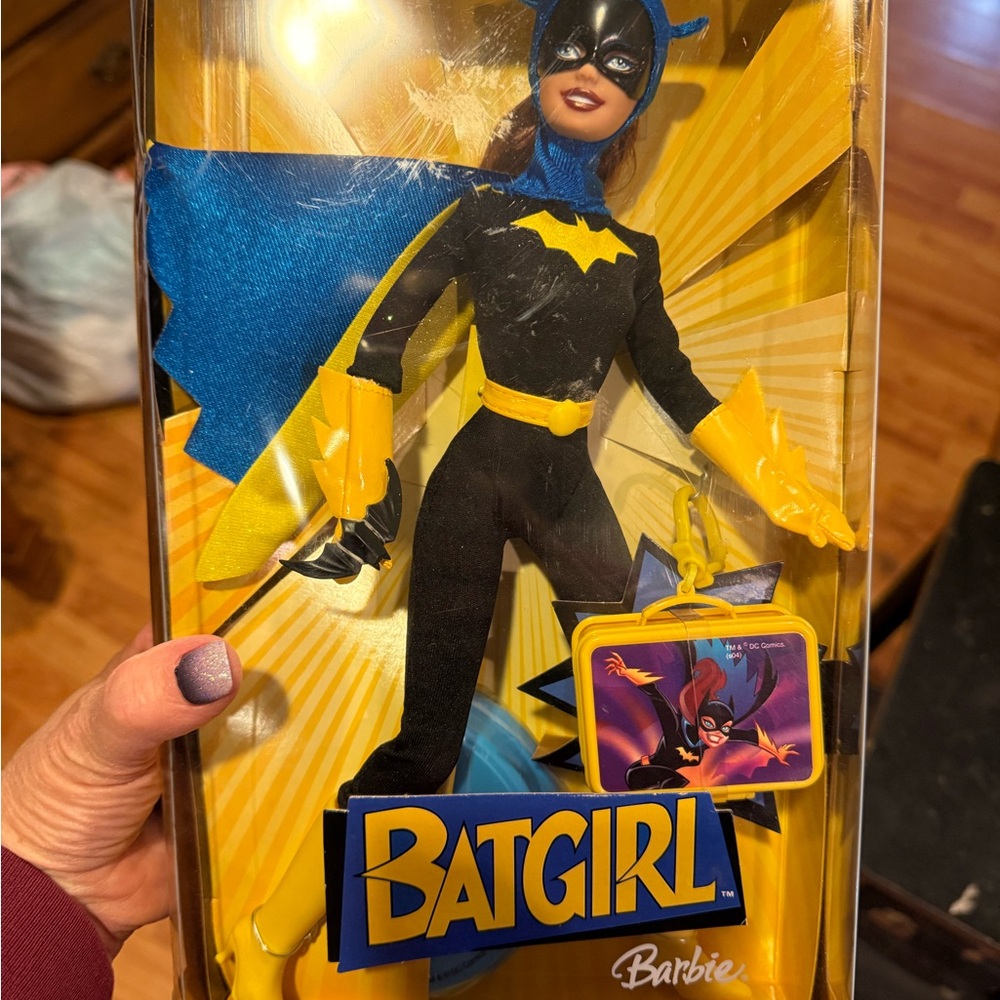 Barbie Batgirl Doll in Black and Yellow Outfit